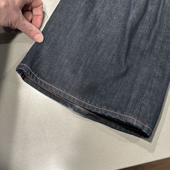 ED HARDY by Christian Audigier Men Jean 40x32  Y2K 09 Button Fly  Straight Fit - Picture 8 of 13